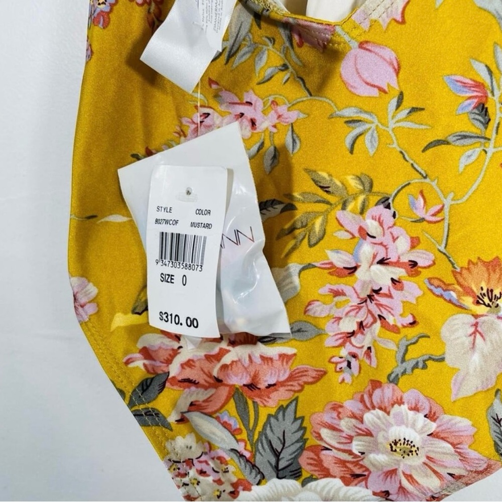 NWOT Zimmermann—Strapless 1-piece XS Yellow Floral - Picture 10 of 10